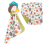 Honey Lemonade Mini Minky Toddler Blanket with Cute Zoo Design for Cozy Adventures - 