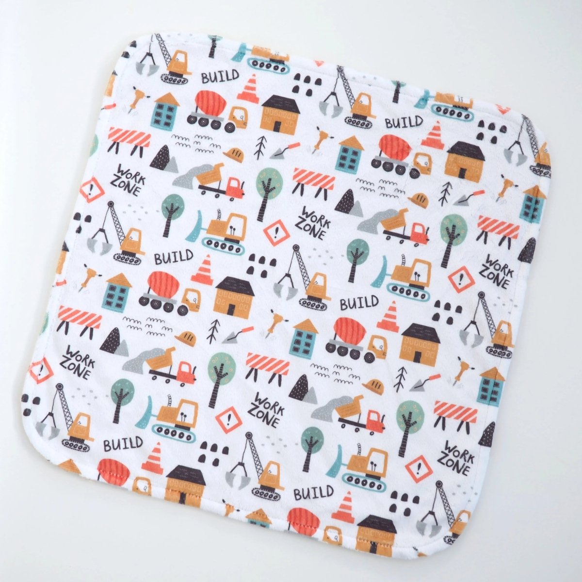 Honey Lemonade Mini Minky Toddler Blanket with Lightweight Design for Creative Kids - 