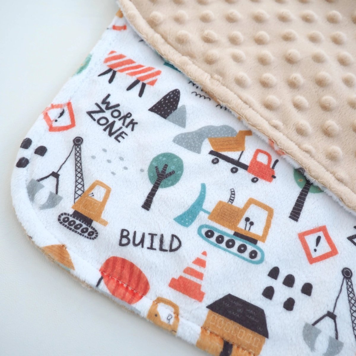Honey Lemonade Mini Minky Toddler Blanket with Lightweight Design for Creative Kids - 