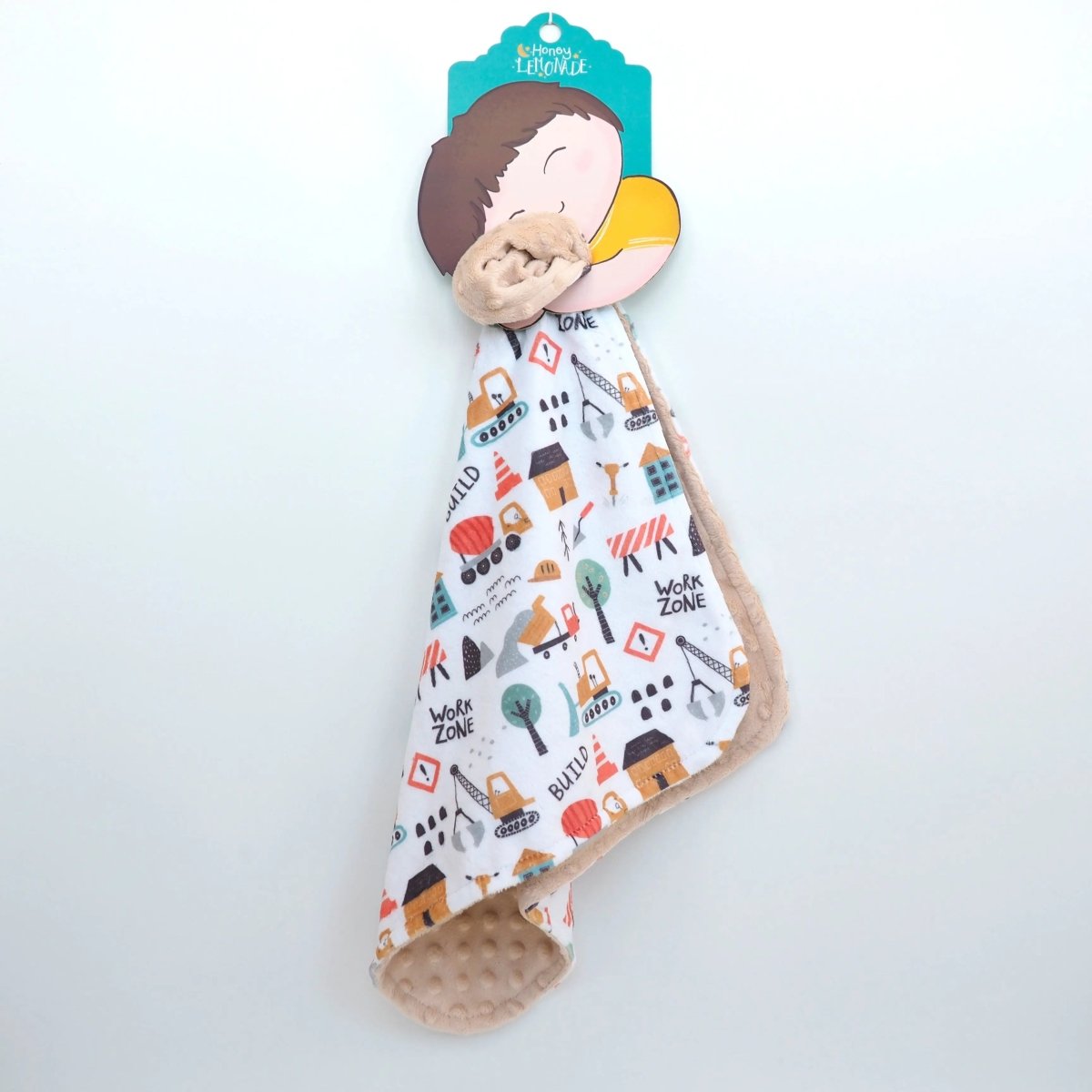 Honey Lemonade Mini Minky Toddler Blanket with Lightweight Design for Creative Kids - 