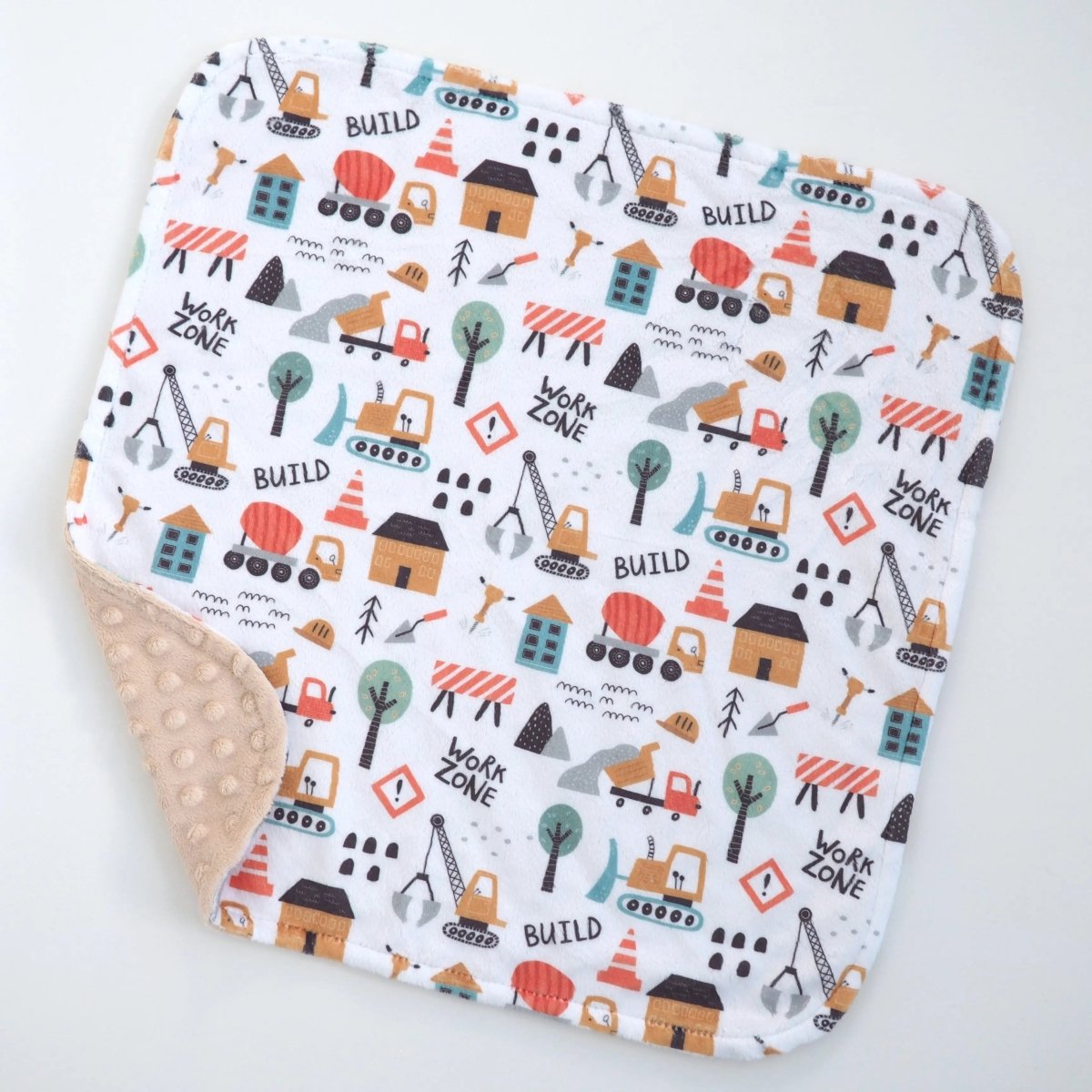 Honey Lemonade Mini Minky Toddler Blanket with Lightweight Design for Creative Kids - 