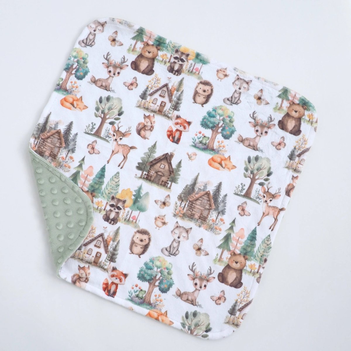 Honey Lemonade Mini Minky Toddler Blanket with Lightweight Design for On - the - Go Comfort - 