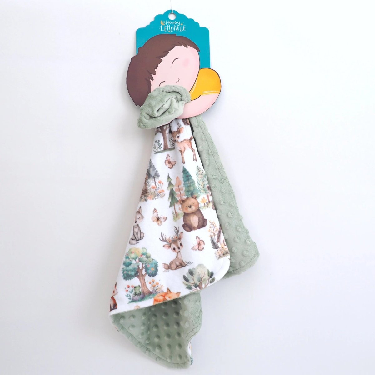 Honey Lemonade Mini Minky Toddler Blanket with Lightweight Design for On - the - Go Comfort - 