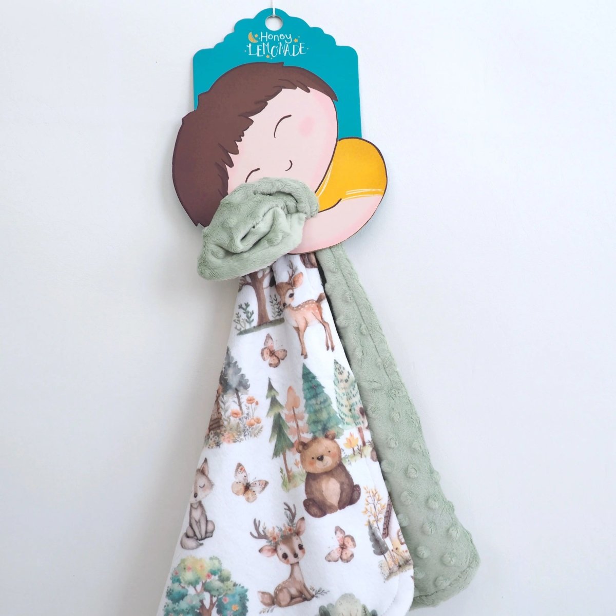 Honey Lemonade Mini Minky Toddler Blanket with Lightweight Design for On - the - Go Comfort - 