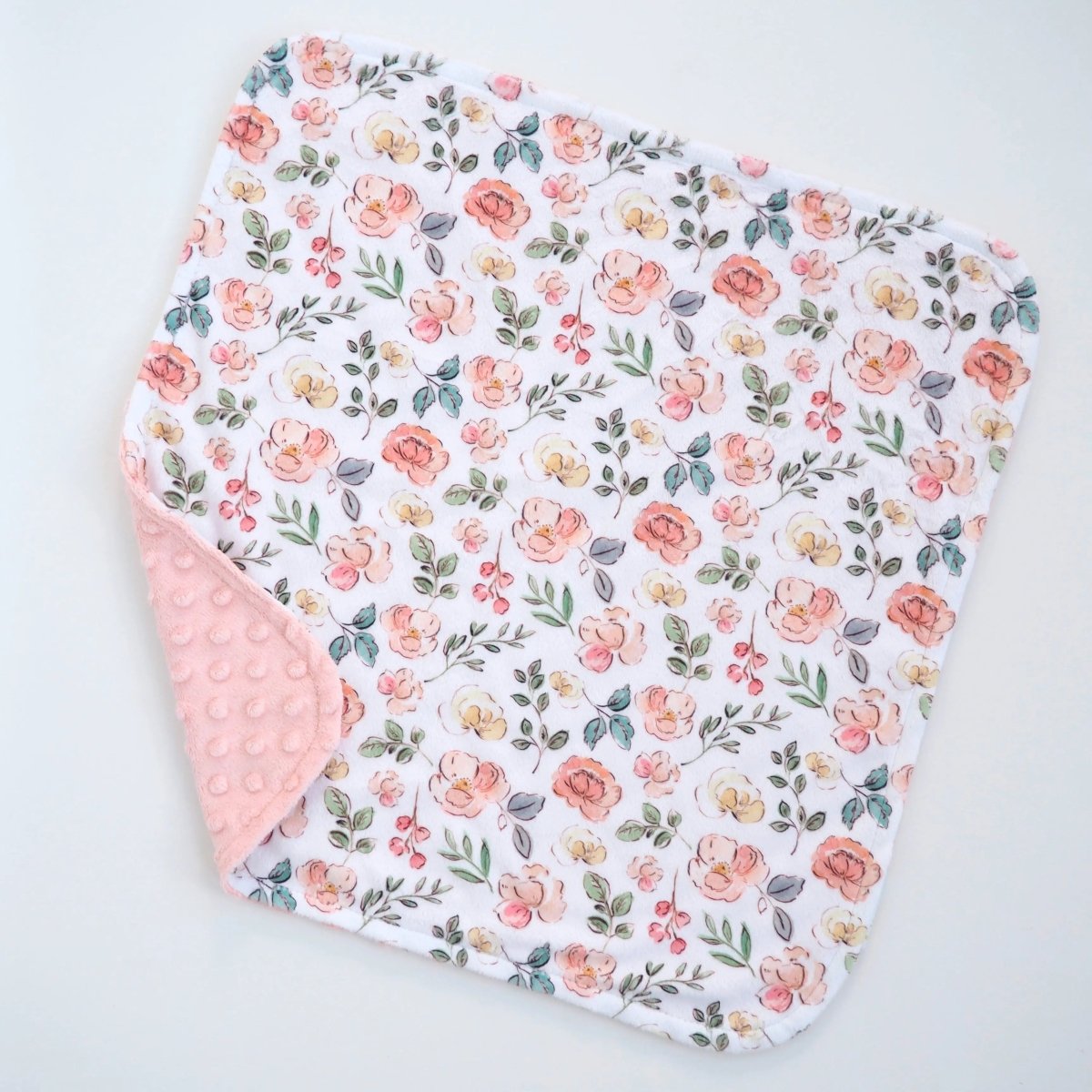 Honey Lemonade Mini Minky Toddler Blanket with Soft Texture for Cozy Adventures - 