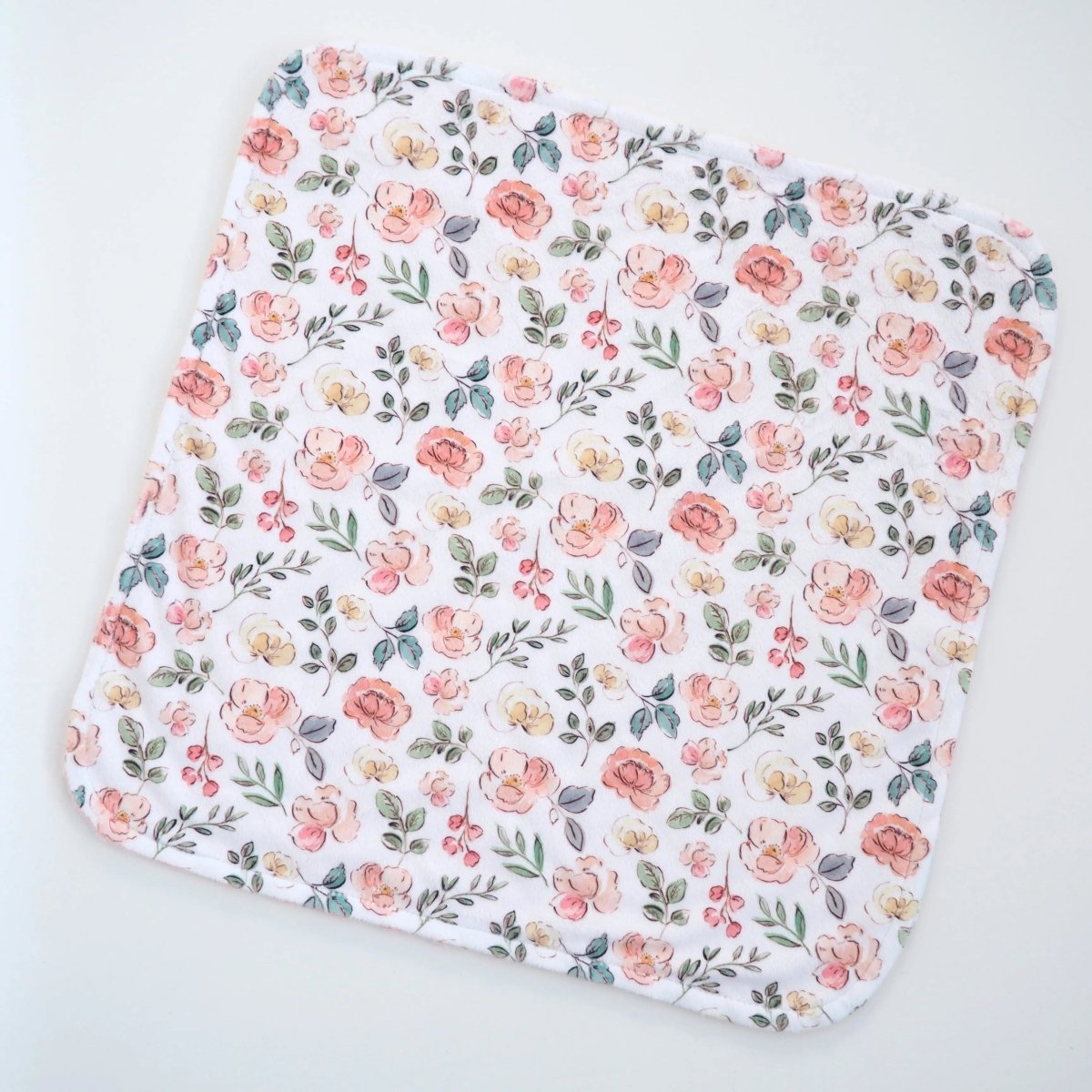 Honey Lemonade Mini Minky Toddler Blanket with Soft Texture for Cozy Adventures - 
