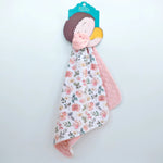 Honey Lemonade Mini Minky Toddler Blanket with Soft Texture for Cozy Adventures - 