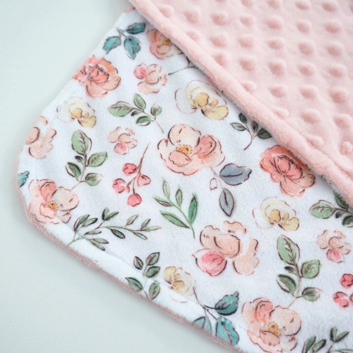 Honey Lemonade Mini Minky Toddler Blanket with Soft Texture for Cozy Adventures - 