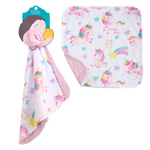 Honey Lemonade Mini Minky Unicorn Toddler Blanket with Portable Design for Cozy Comfort - Baby & Toddler Mini Minky