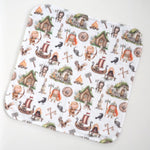 Honey Lemonade Mini Minky Vikings Blanket for Toddlers Perfect for Home and Travel - 