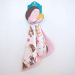 Honey Lemonade Cozy Minky Toddler Blanket with Woodland Tribe for On-The-Go Snuggles - Baby & Toddler Mini Minky
