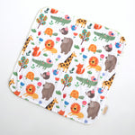 Honey Lemonade Mini Minky Toddler Blanket with Cute Zoo Design for Cozy Adventures - Baby & Toddler Mini Minky