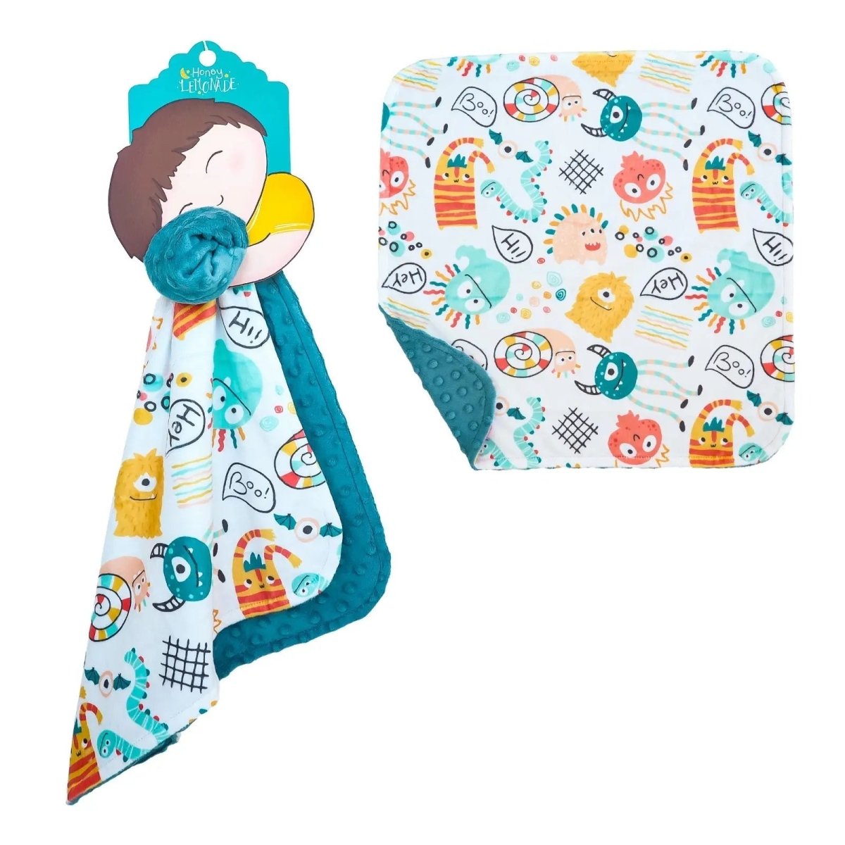 Honey Lemonade Mini Monster Party Mini Blankets for Cuddly Comfort for Toddlers - 