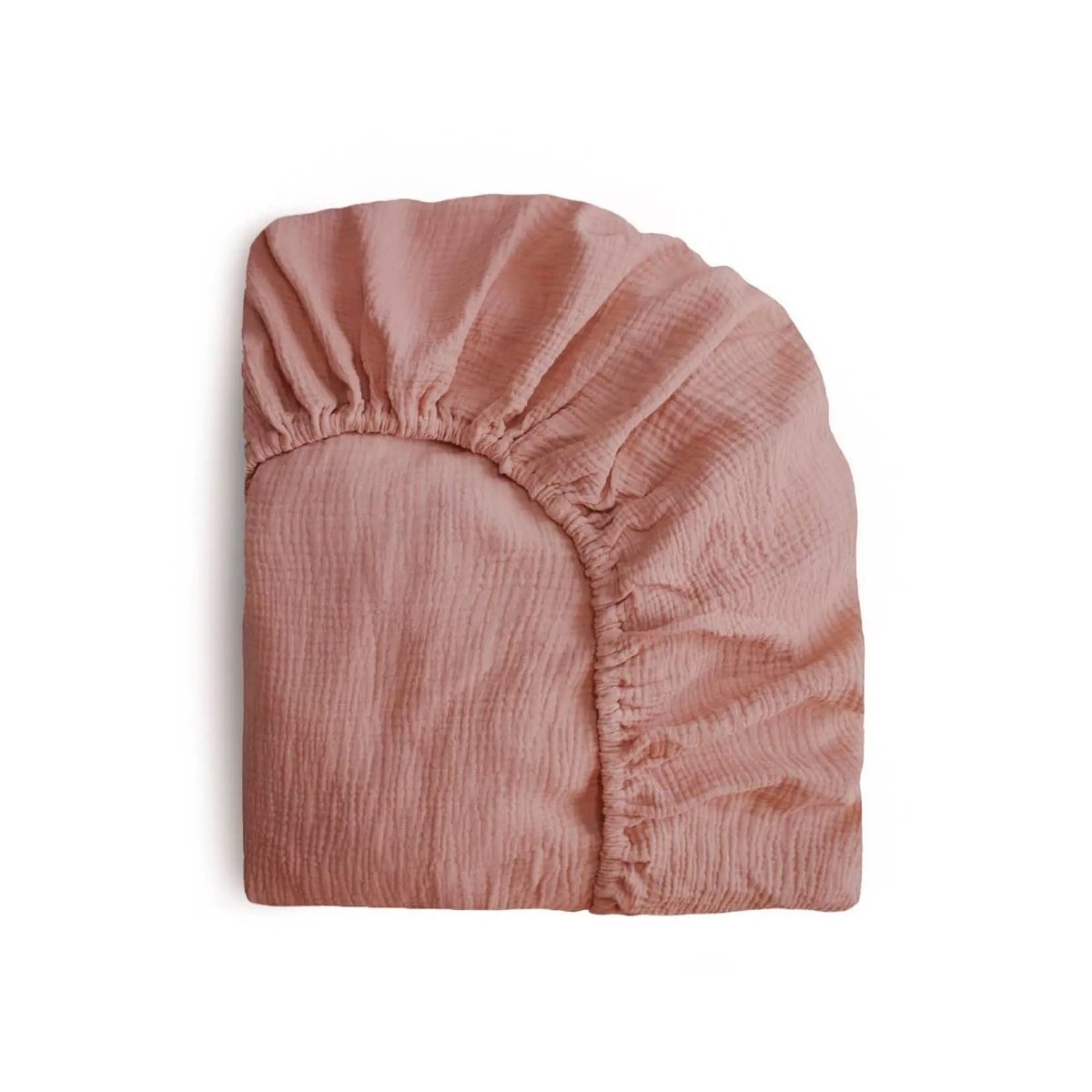 Mushie Mini Muslin Crib Sheet 100 Percent Cotton Extra Soft Breathable Fabric - 