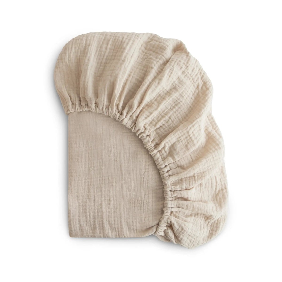 Mushie Mini Muslin Crib Sheet 100 Percent Cotton Extra Soft Breathable Fabric - 