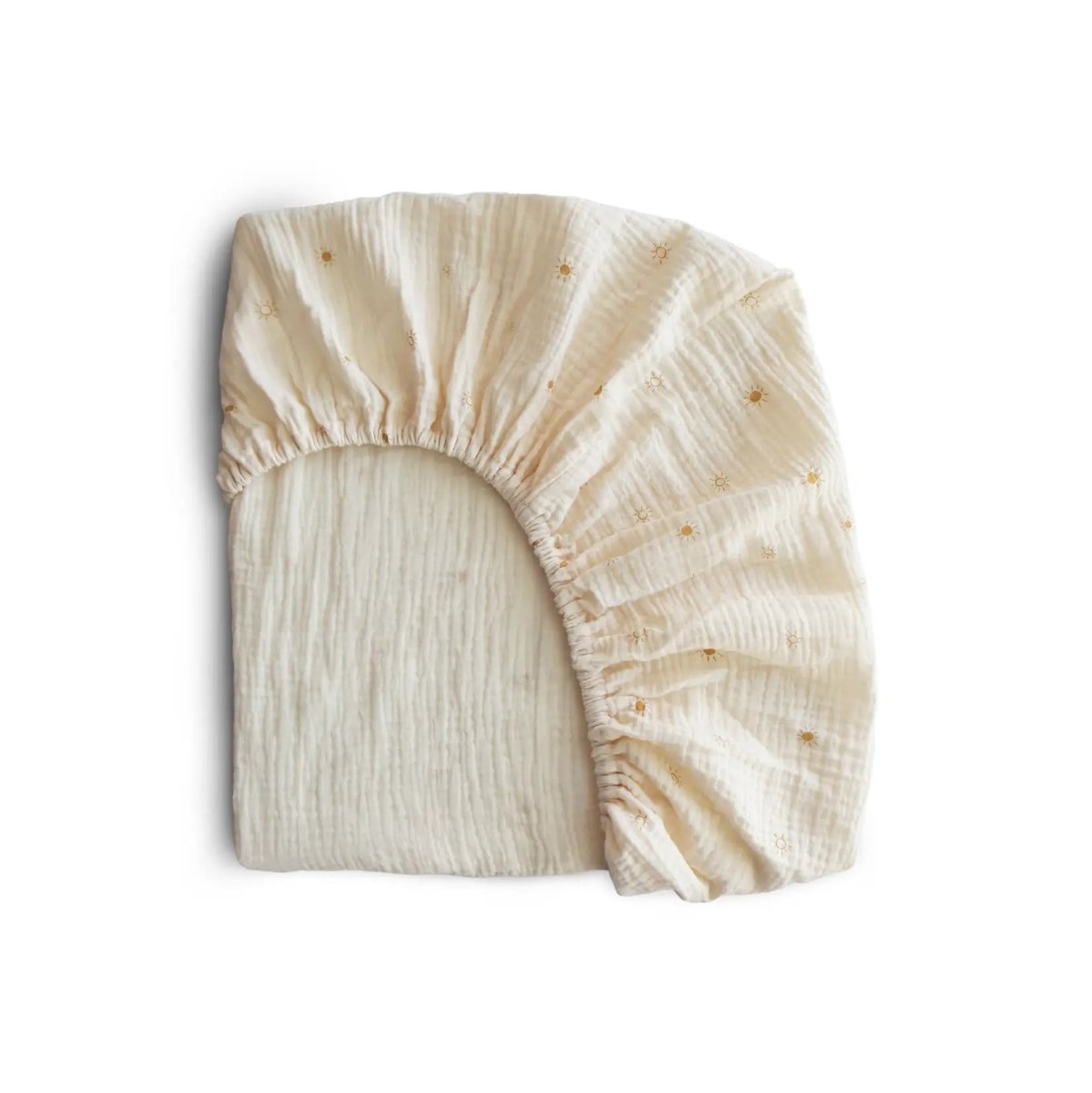 Mushie Mini Muslin Crib Sheet 100 Percent Cotton Extra Soft Breathable Fabric - 