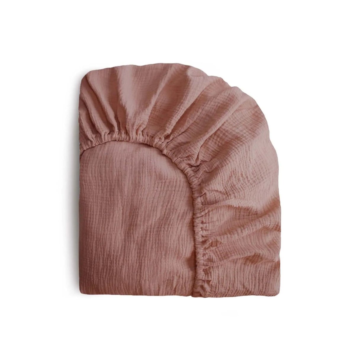 Mushie Mini Muslin Crib Sheet 100 Percent Cotton Extra Soft Breathable Fabric - 