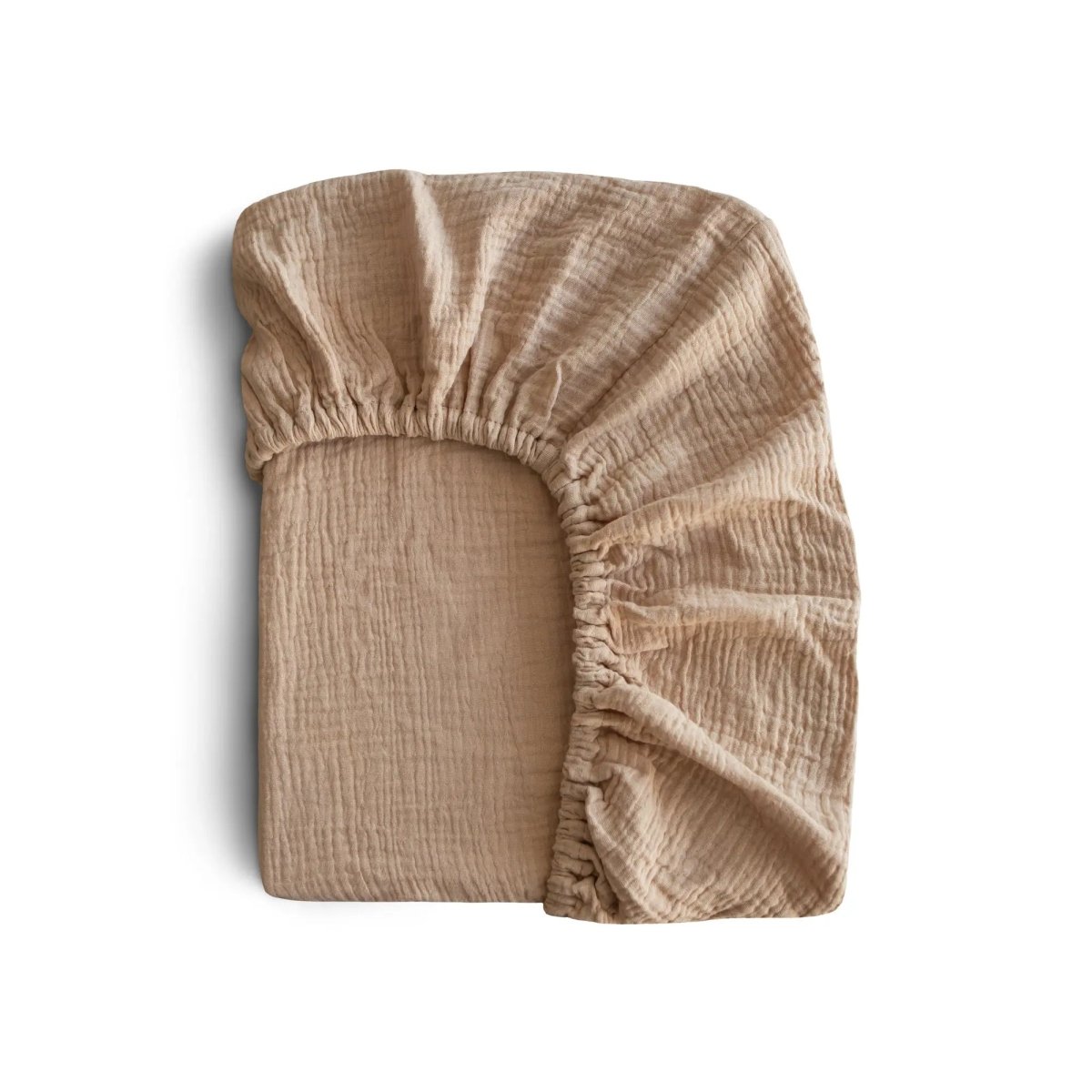 Mushie Mini Muslin Crib Sheet 100 Percent Cotton Extra Soft Breathable Fabric - 