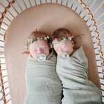 Mushie Mini Muslin Crib Sheet 100 Percent Cotton Extra Soft Breathable Fabric - 