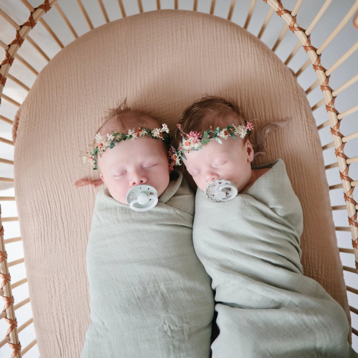 Mushie Mini Muslin Crib Sheet 100 Percent Cotton Extra Soft Breathable Fabric - 