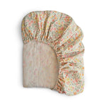 Mushie Mini Muslin Crib Sheet 100 Percent Cotton Extra Soft Breathable Fabric - 