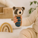 Finn + Emma mini rattle | ramsay the raccoon - 