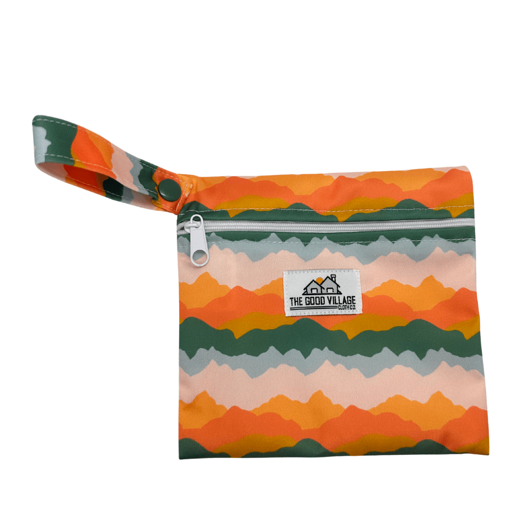 The Good Village Cloth Co. Mini Wetbags | Sunset Peaks - 