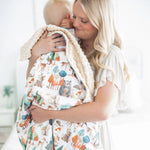 Honey Lemonade Minky Baby Blanket Enchanted Forest - 