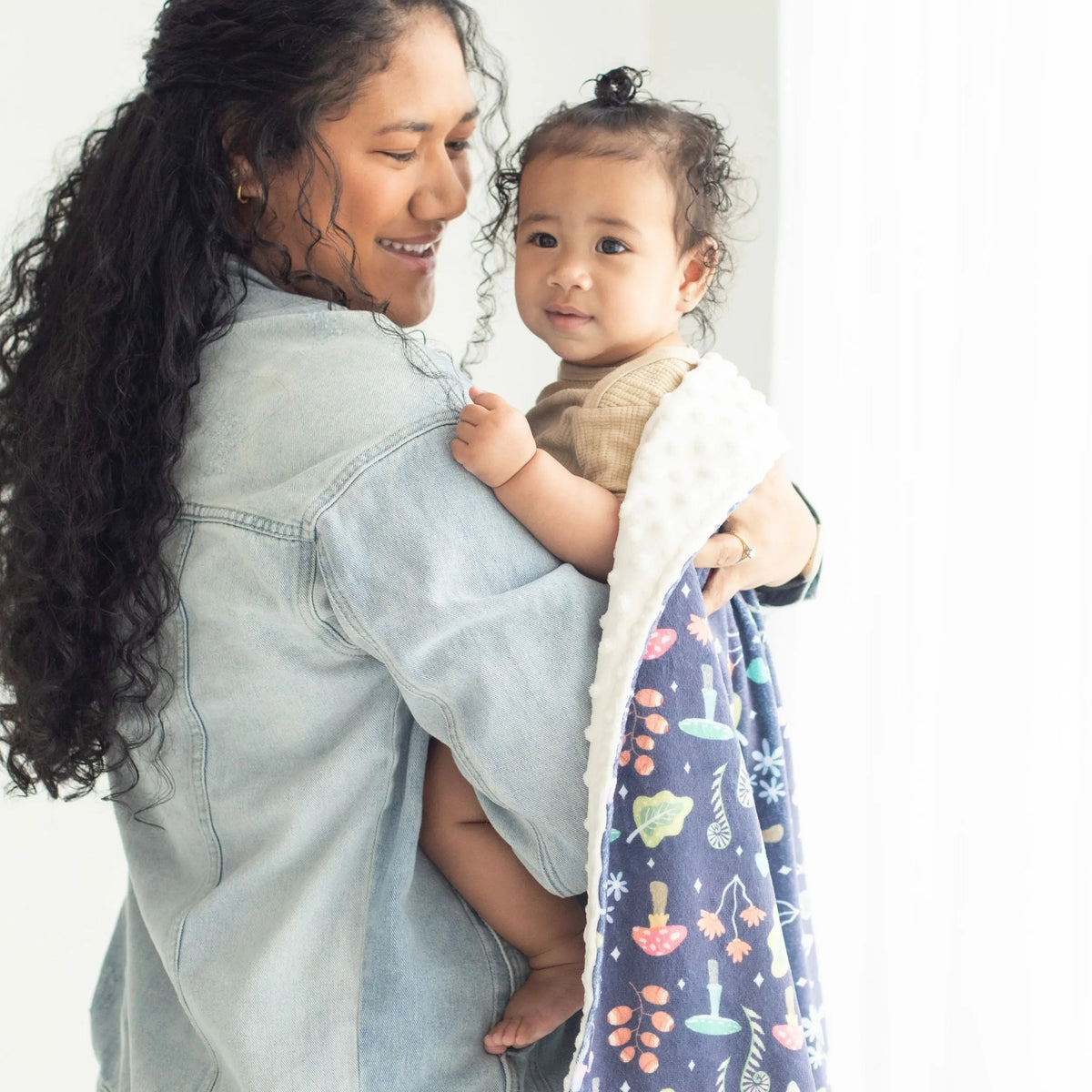 Minky Baby Blanket Magic Garden Honey Lemonade 