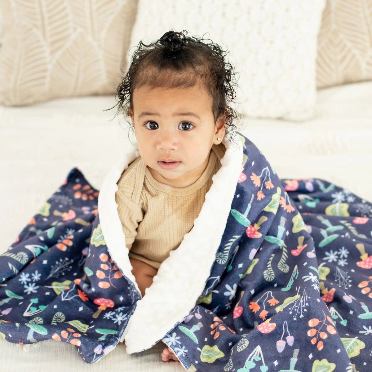 Minky Baby Blanket Magic Garden Honey Lemonade 