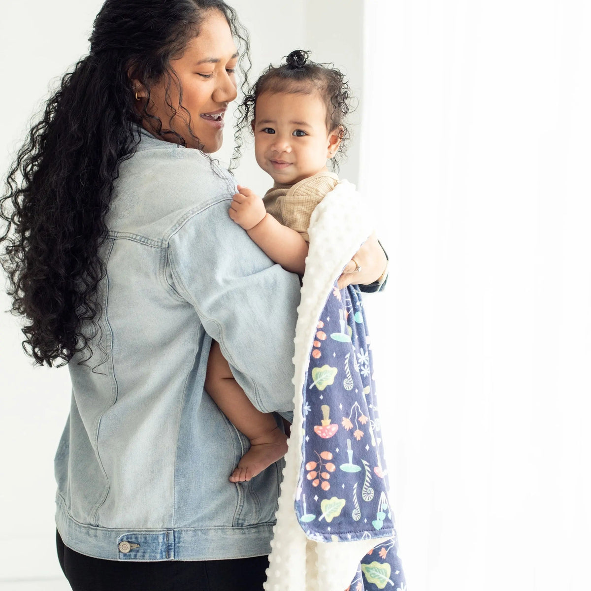 Minky Baby Blanket Magic Garden Honey Lemonade 