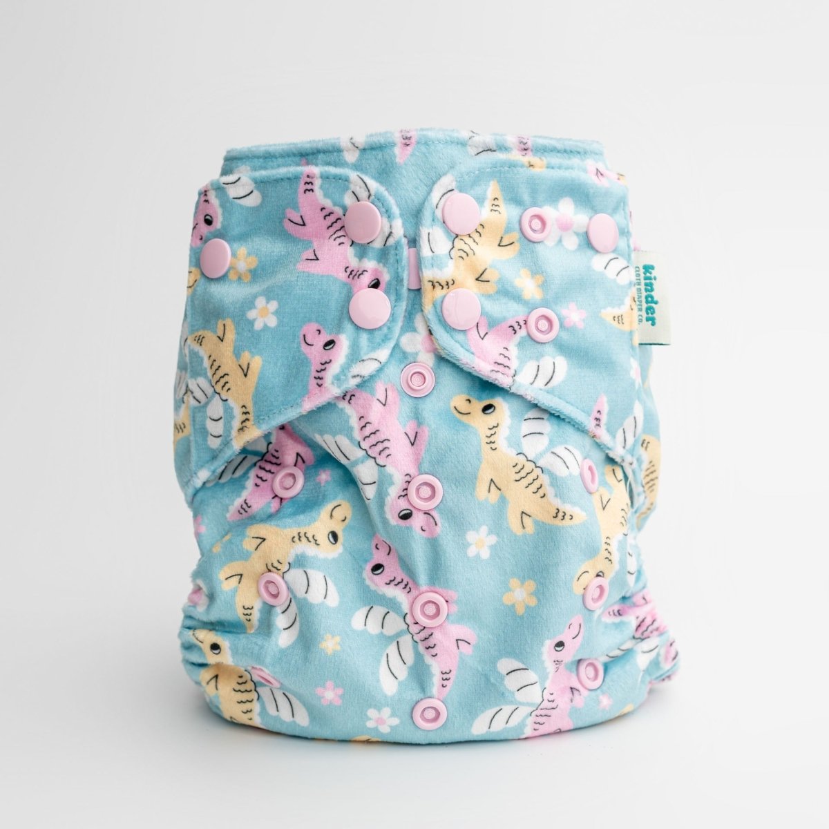 Patterned Lounger Pocket Cloth Diaper — Minky Fleece with Athletic Wicking Jersey - Everetts Place Boutique - Pocket Diaper