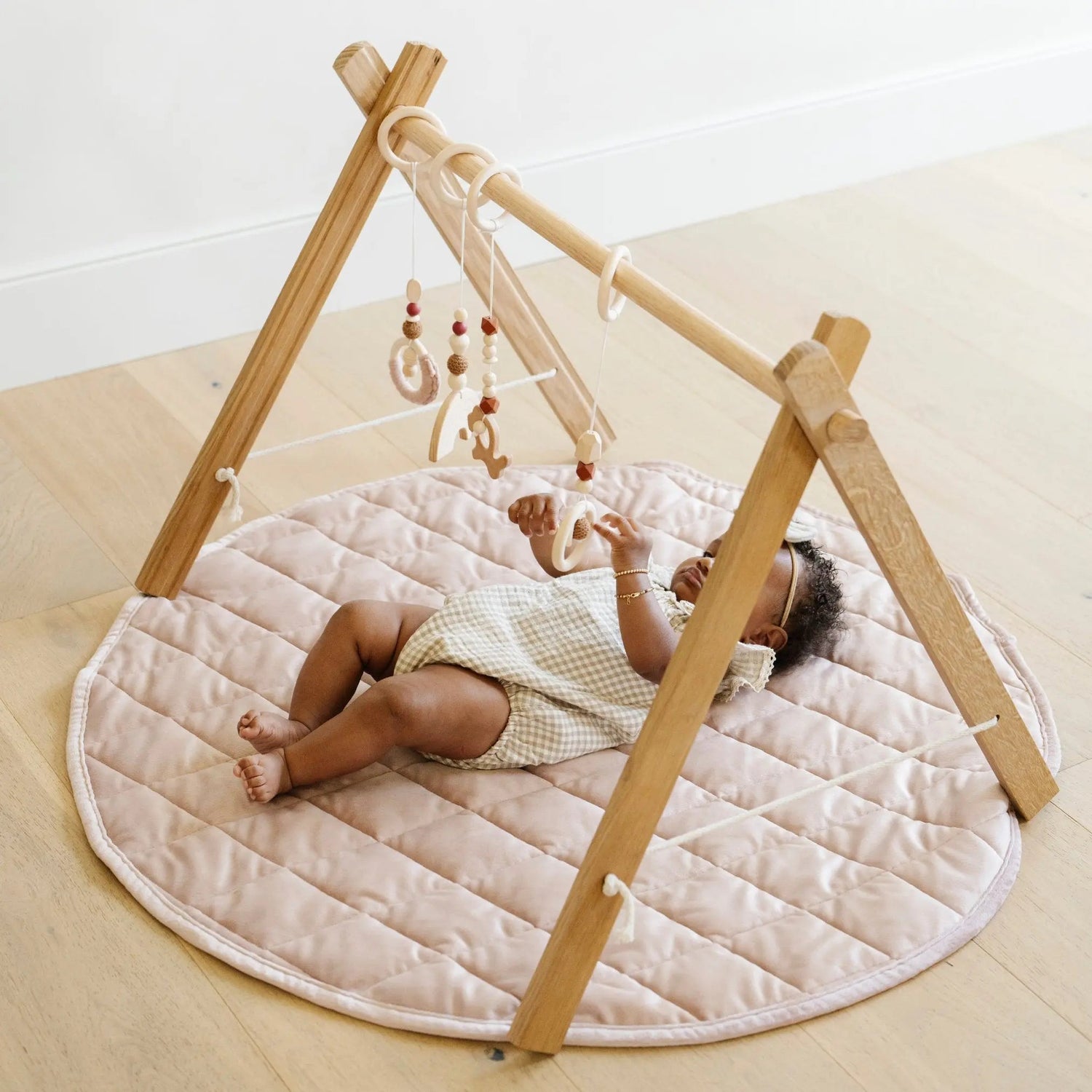 Saranoni Minky Play Mat Circle Quilted Baby Activity Mat Saranoni - Everetts Place Boutique -