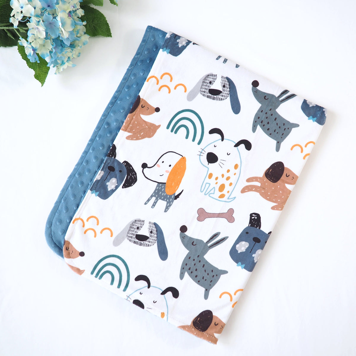 Minky Baby Blanket My Best Friends (Dogs) by Honey Lemonade at Everetts Place