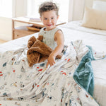 Saranoni Minky Lush XL blanket, plush and luxurious for baby.