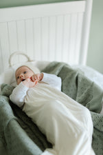Little Mae & Co Mint Pointelle Knit BlanketEveretts Place