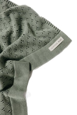 Little Mae & Co Mint Pointelle Knit BlanketEveretts Place
