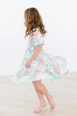 Mila & Rose ® Minty Meadow Smocked Ruffle Dress - 