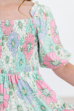 Mila & Rose ® Minty Meadow Smocked Ruffle Dress - 