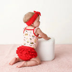 Bamboo Two-Piece Set, Ruffle Bloomer by Bestaroo