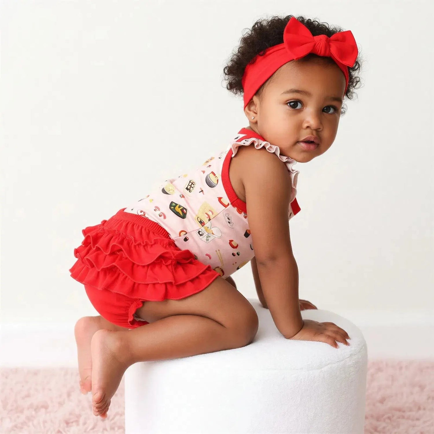 Miso Cute Ruffle Bloomer Set - Baby & Toddler Clothing, Child, Pink, Toddler, Foot | Everetts Place