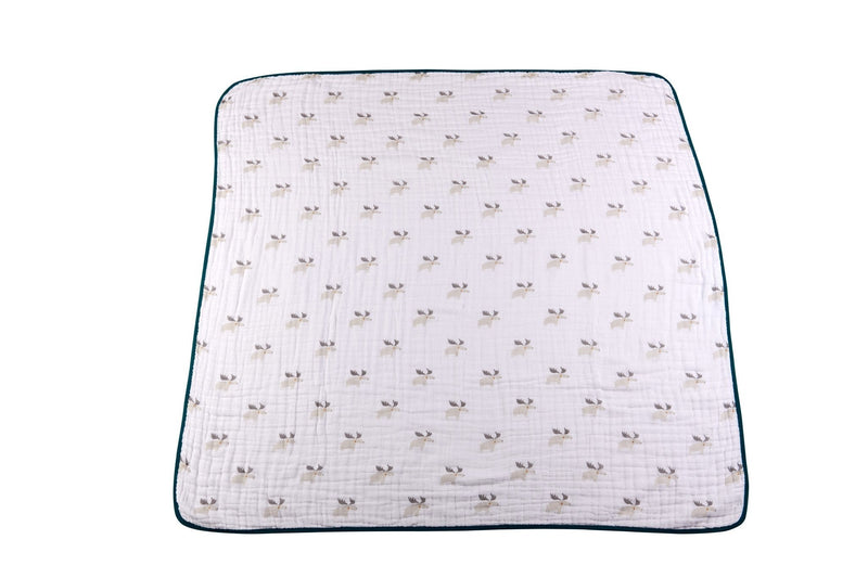 Mister Moose and Forest Arrow Cotton Muslin Blanket Cozy and Cuddly Newcastle Classics
