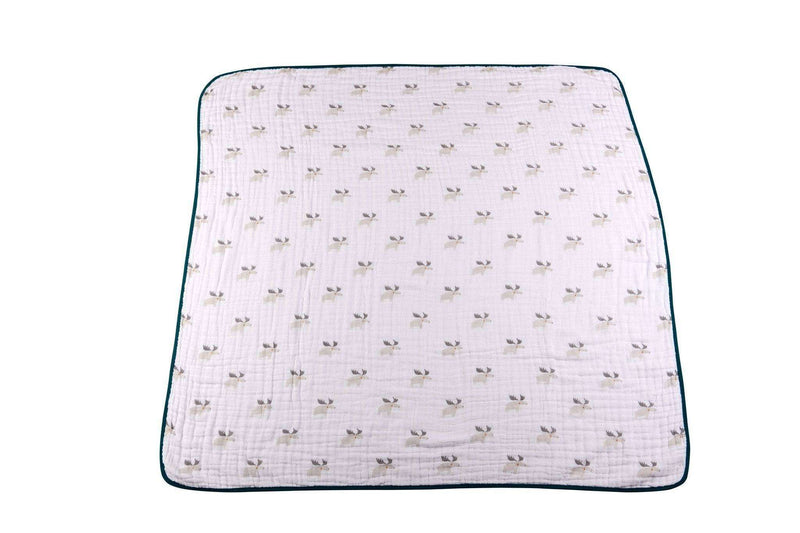 Mister Moose and Forest Arrow Cotton Muslin Blanket - Everetts Place: Online Boutique - Kids & Babies