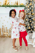 Mila & Rose ® Mistletoe Magic 3/4 Sleeve Pocket Twirl Dress - 