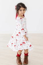 Mila & Rose ® Mistletoe Magic 3/4 Sleeve Pocket Twirl Dress - 