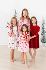 Mila & Rose ® Mistletoe Magic 3/4 Sleeve Pocket Twirl Dress - 