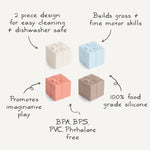 Mushie Mix And Match Present Toy Silicone Gift Box Set For Creative Play - 