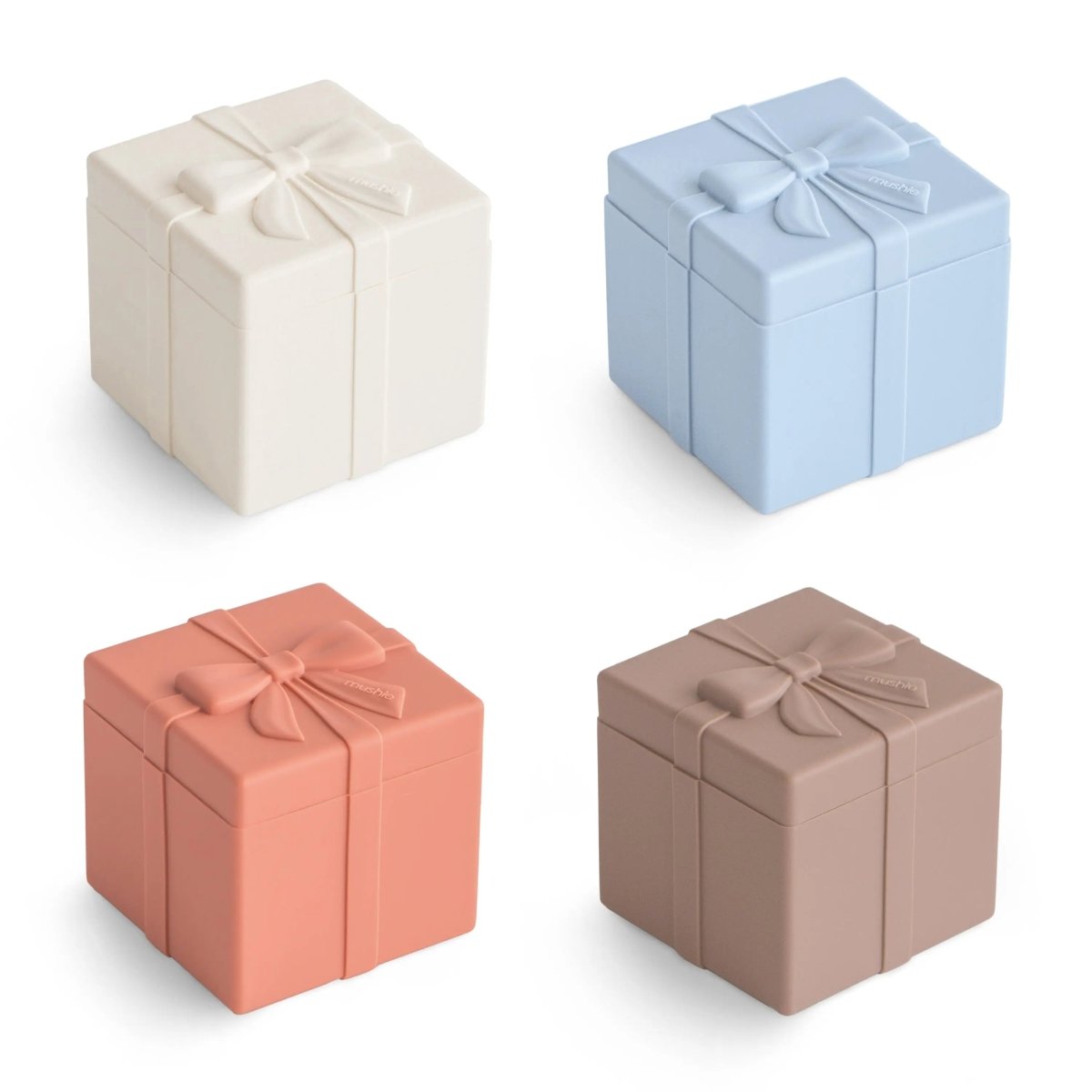 Mushie Mix And Match Present Toy Silicone Gift Box Set For Creative Play - 