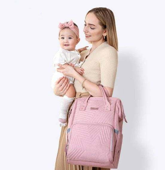 Modern Quilted Diaper Bag Backpack - Everetts Place: Online Boutique - Kids & Babies