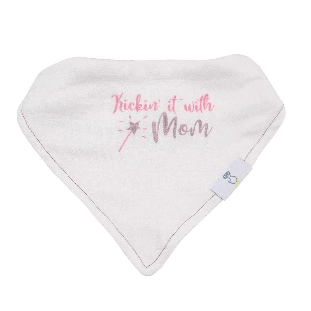Mom and Dots 2 Pack Muslin & Terry Cloth Bib Set - Everetts Place